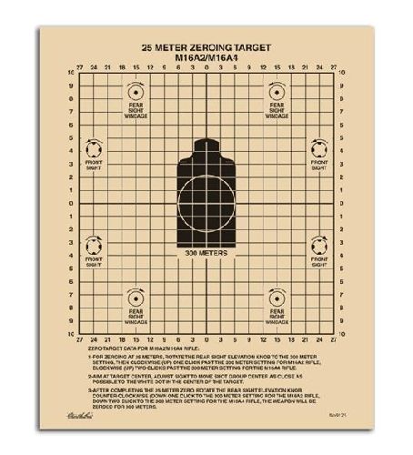 9125 All-Weather 25 Meter Zeroing Target